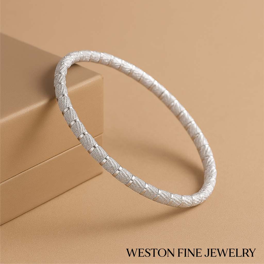 Isavetta Bruni Fine Bracelet in 16k Whie Gold