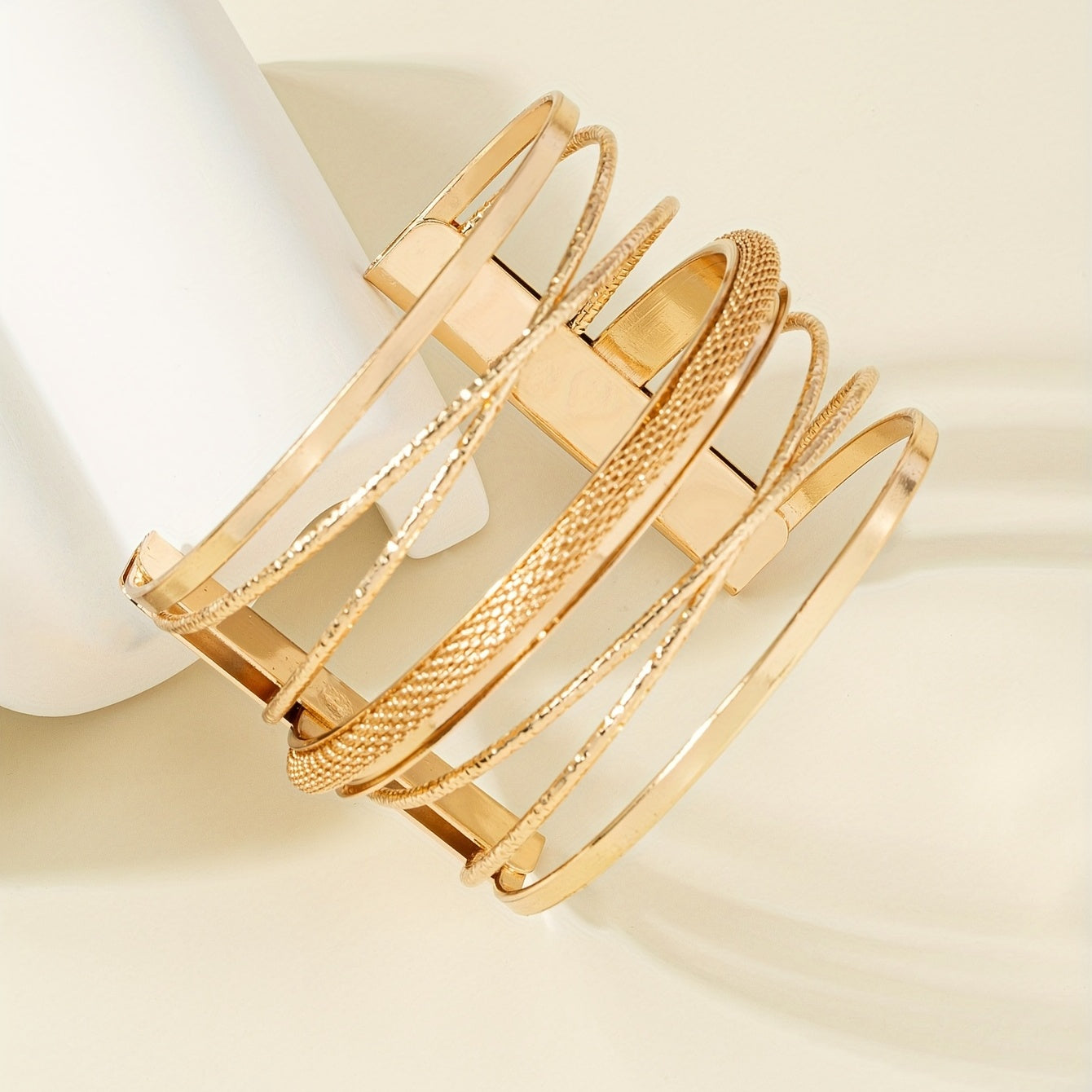 Geometric Open Cuff Bracelet – Chic, Stylish & Modern