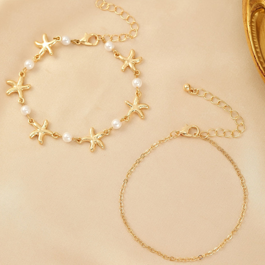 Bohemian Starfish Charm Bracelet