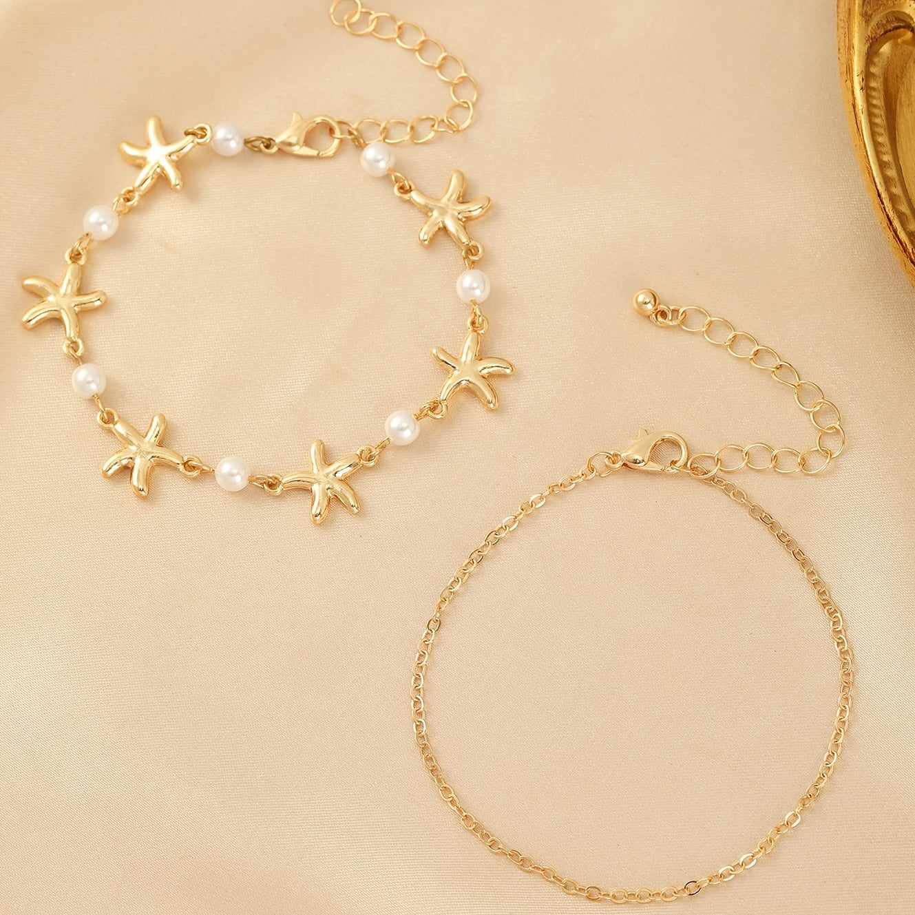 Bohemian Starfish Charm Bracelet