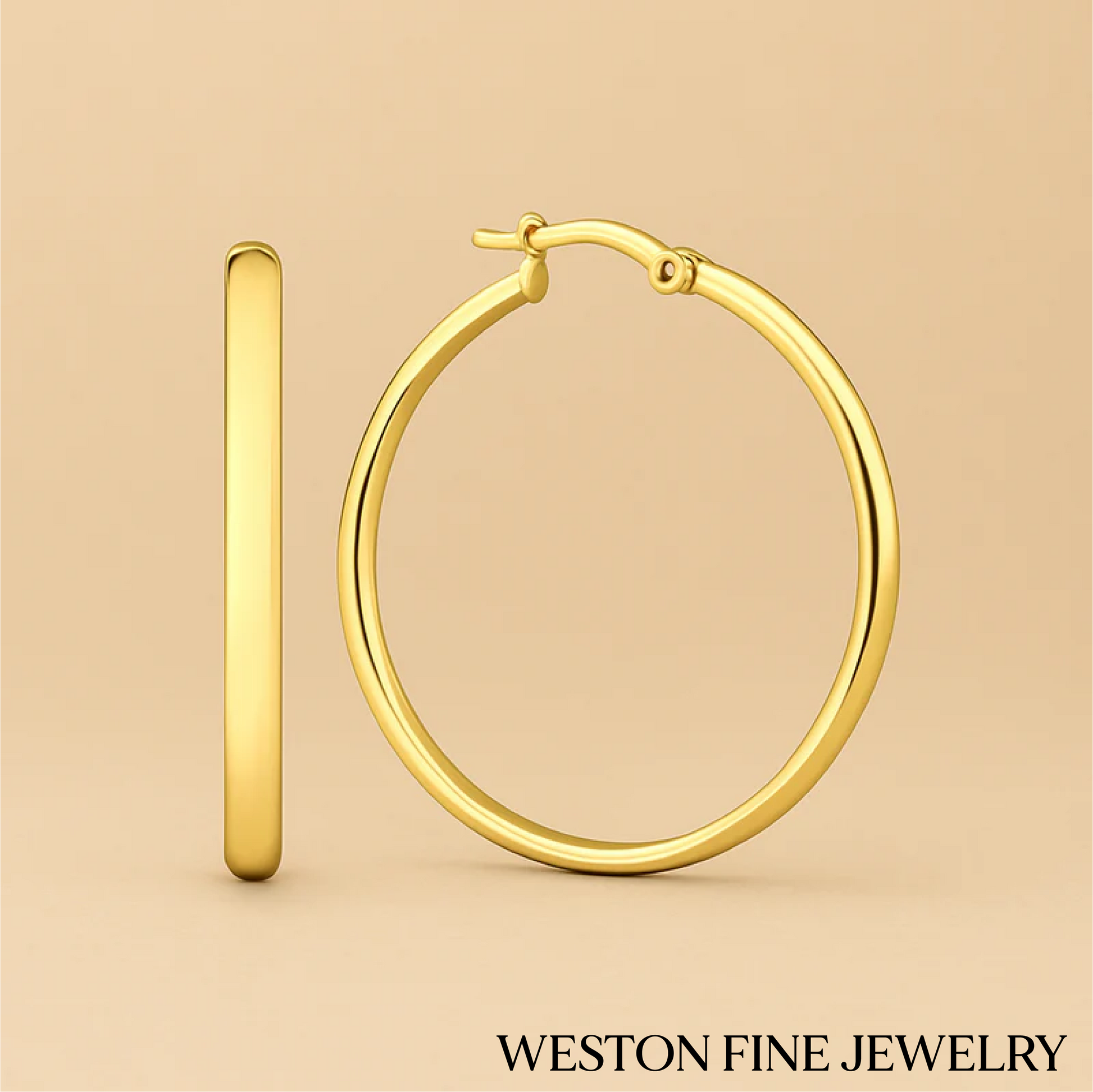 Noa Serane Earrings in 14K Gold Sophistication