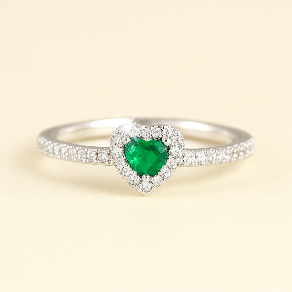 A Promise from the Heart – Elegant CZ Heart Ring for Women