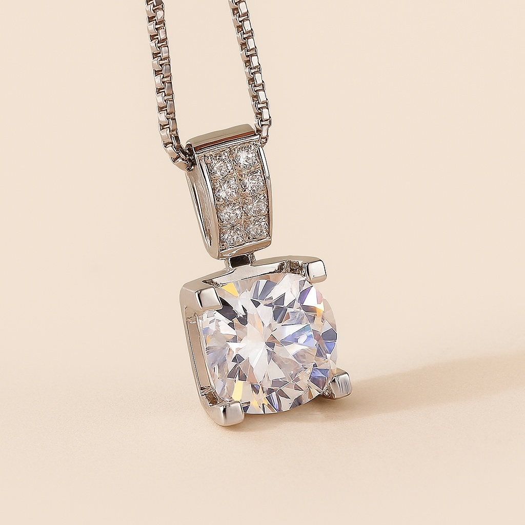 Effortless Beauty | Sparkling Zirconia Pendant Necklace