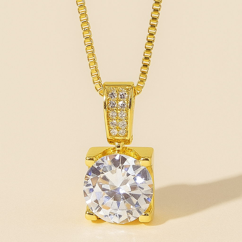 Effortless Beauty | Sparkling Zirconia Pendant Necklace