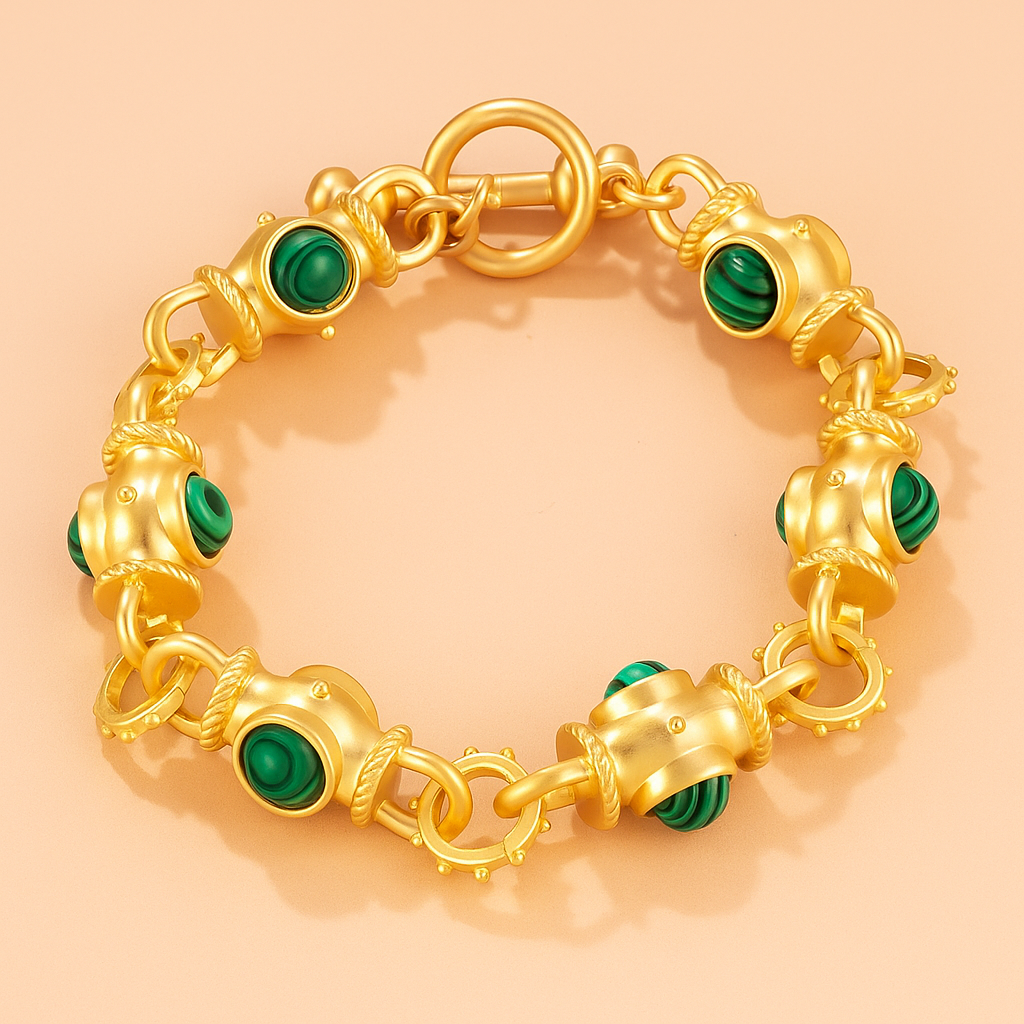 Boho Turquoise Link Bracelet