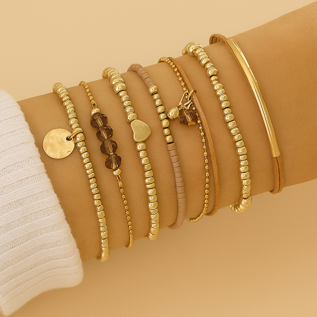 Delicate Beaded Bracelet Set – Timeless Style for Everyday Elegance