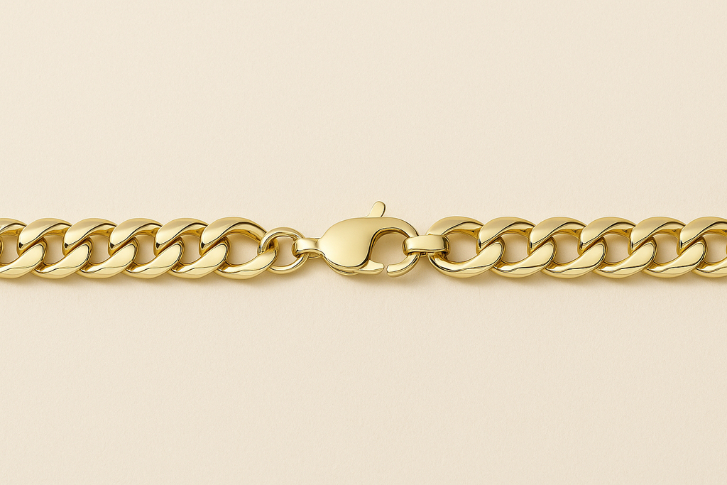 Estate Style Cuban Bracelet in Polished 16k Gold