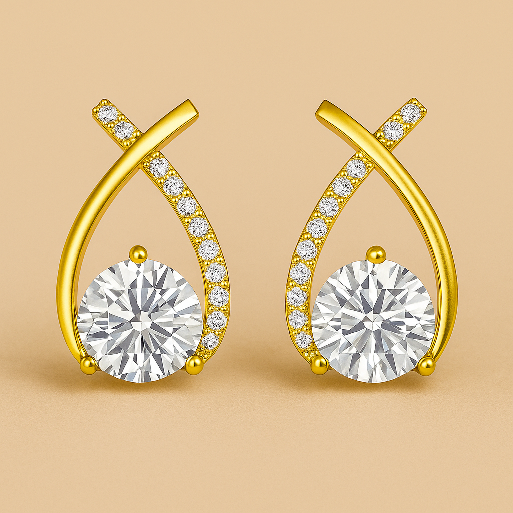 Arielle Drop Earrings in 18k Gold