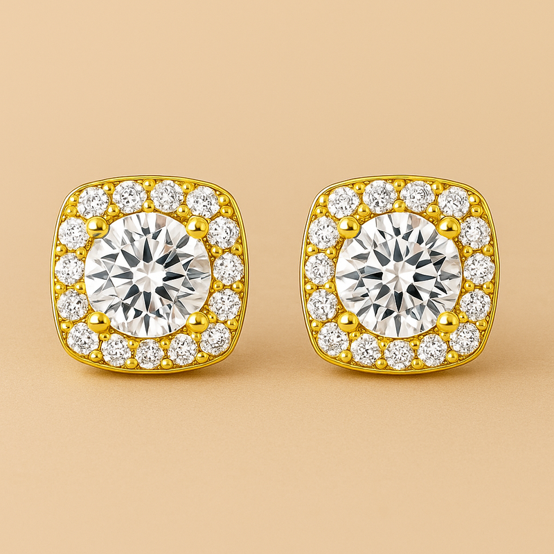 Elegant Glennis Hoops Earrings in 18k Gold