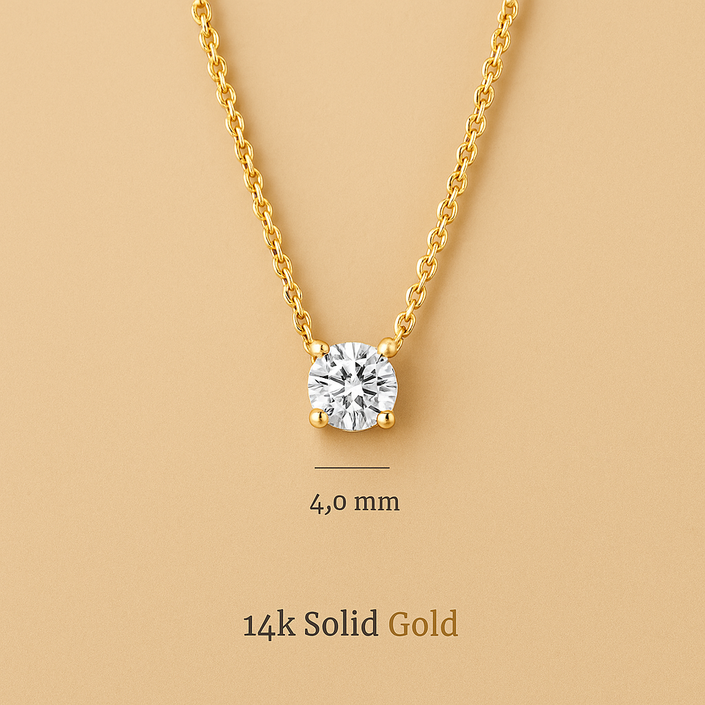 Cléa Moissanite Jewelry Set in 14k Gold