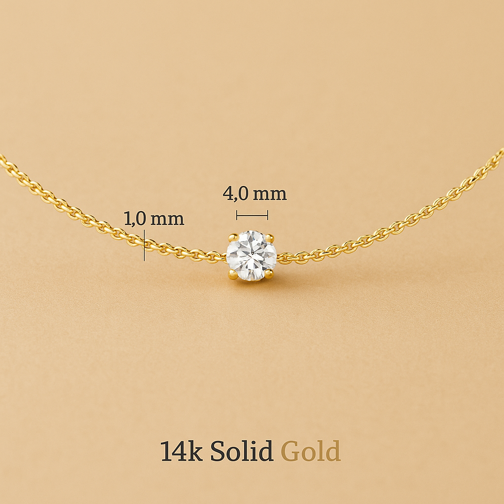 Cléa Moissanite Jewelry Set in 14k Gold