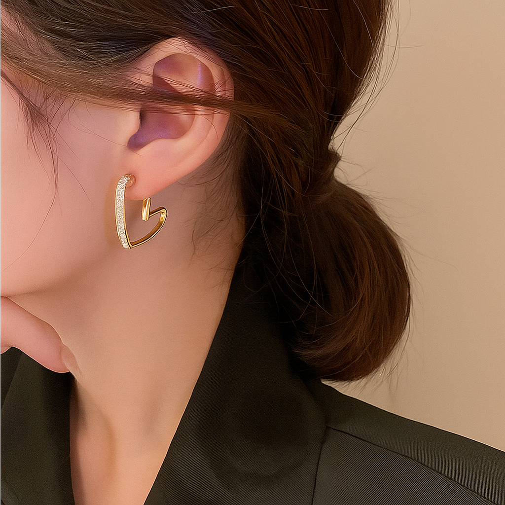 Elegant hoop earrings with minimalist chic style