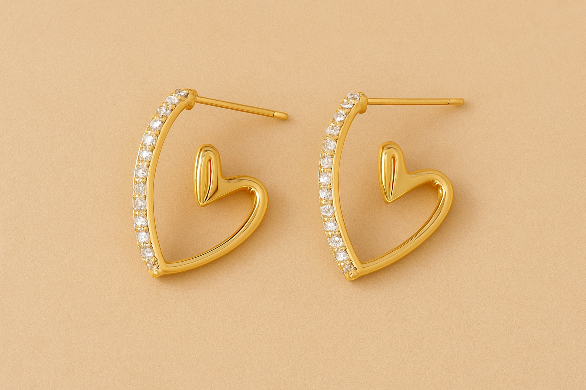Elegant hoop earrings with minimalist chic style