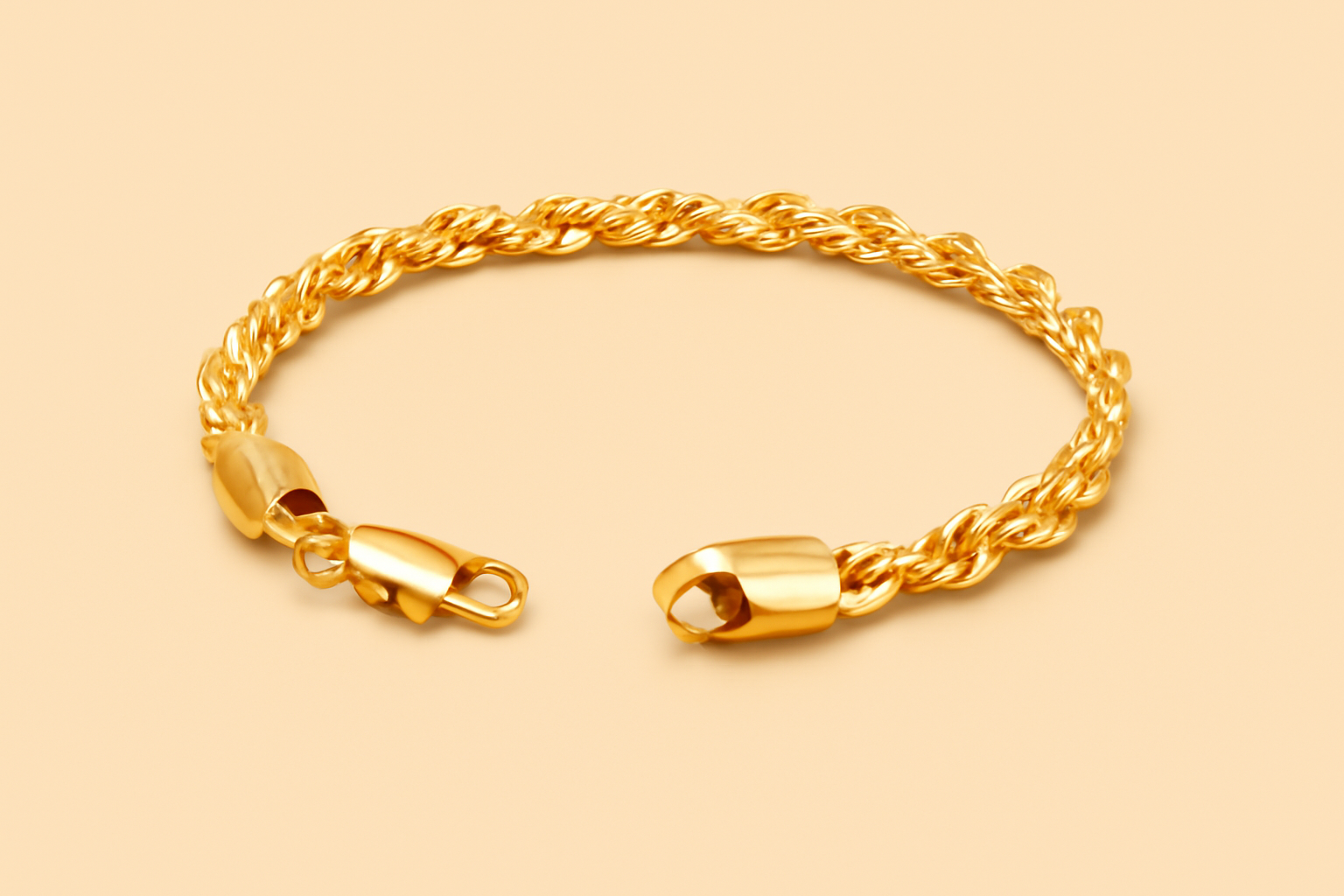 Stylish 3mm twist bracelet - perfect for him and her