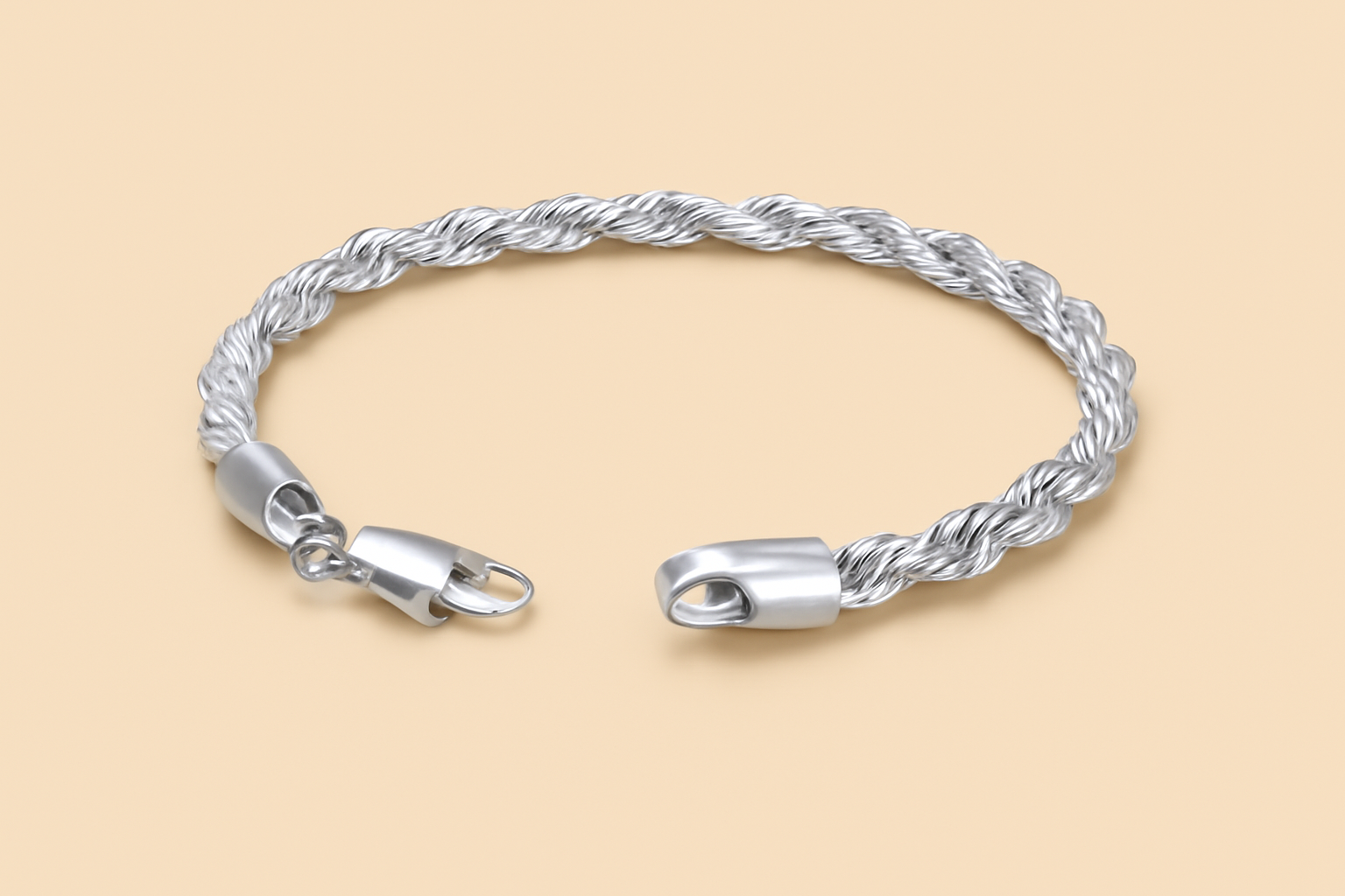 Stylish 3mm twist bracelet - perfect for him and her