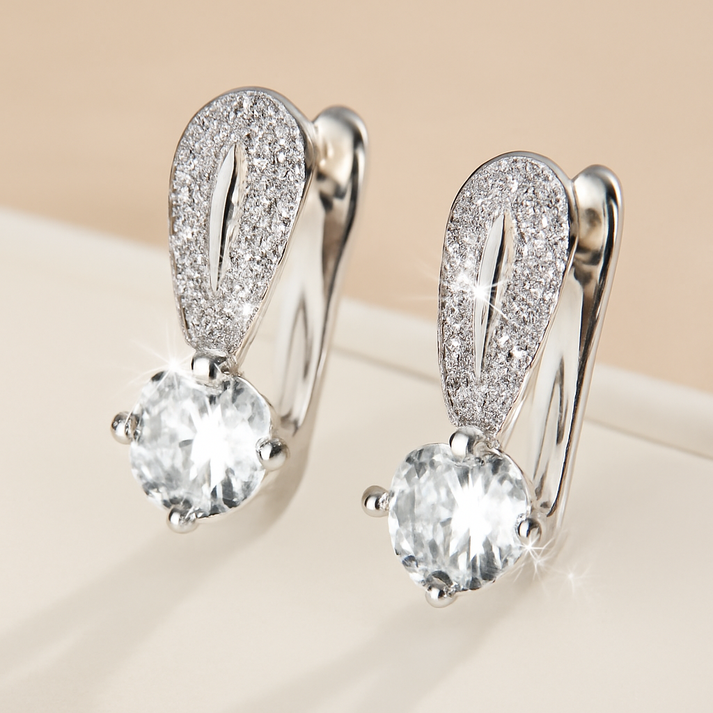 A Pair Of Delicate And Stylish Earrings Suitable For Daily Wear.