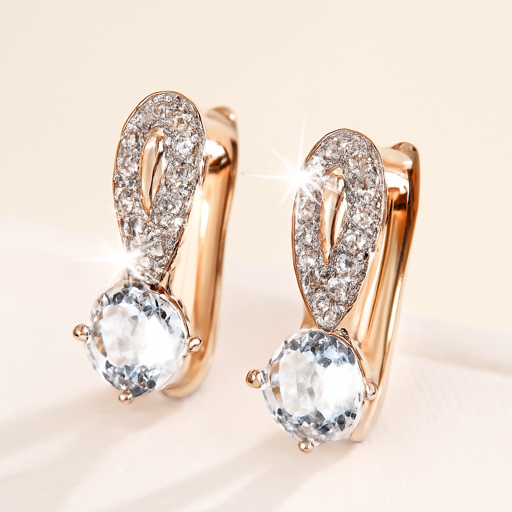 A Pair Of Delicate And Stylish Earrings Suitable For Daily Wear.