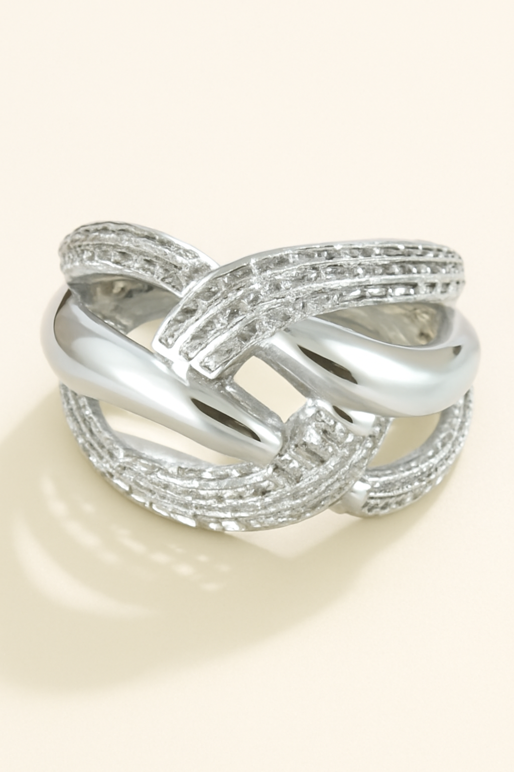 Elegant Multi-Band Cutout Ring for Women