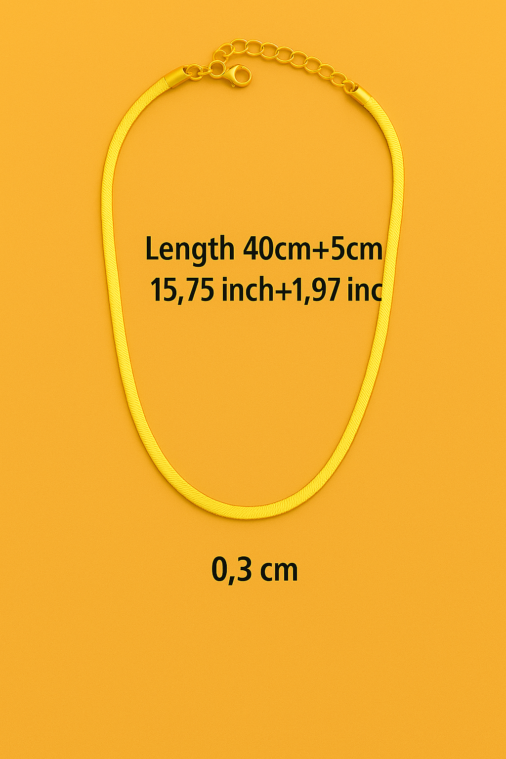 Refined snake bone necklace - 18K gold-plated elegance