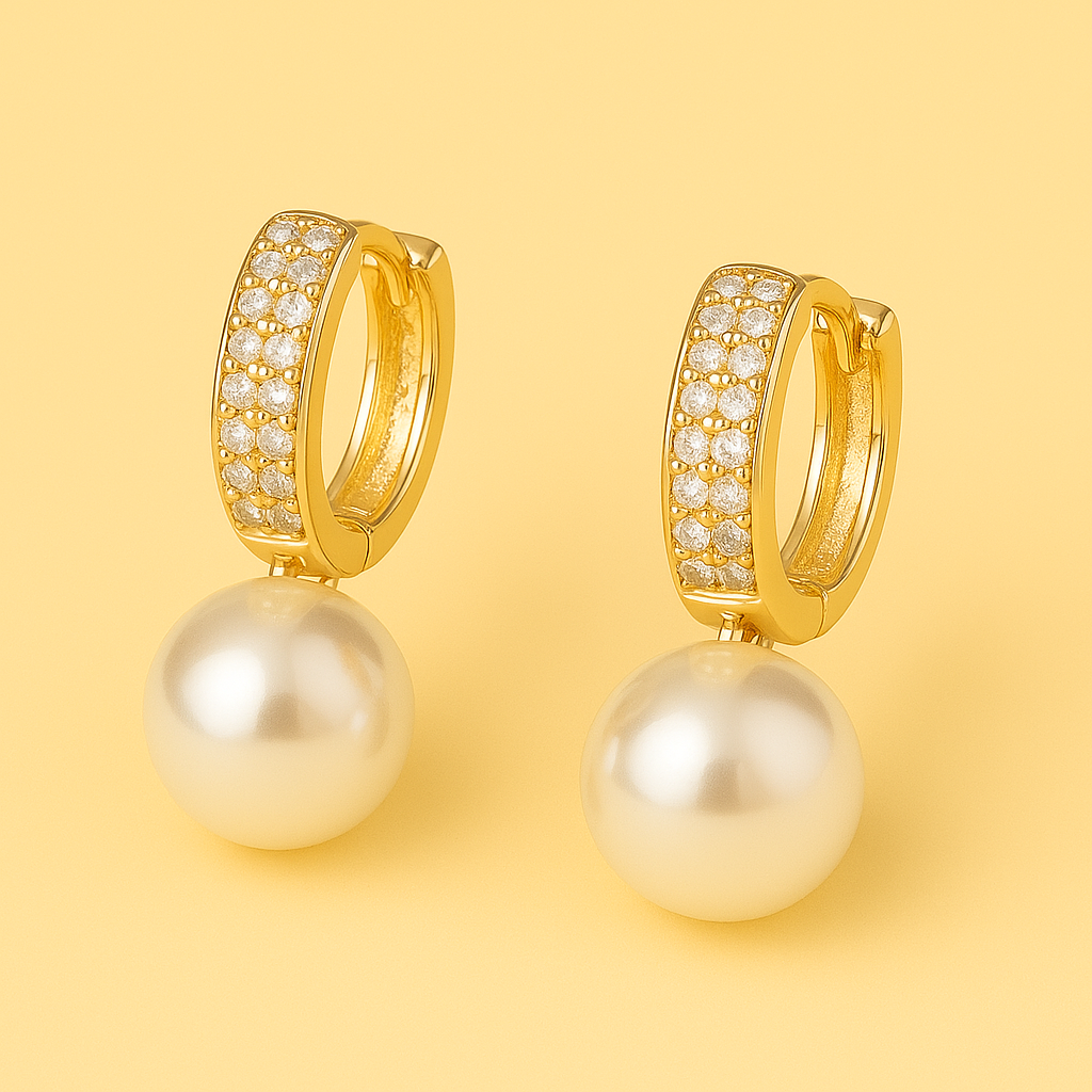 Classic and Minimalist Women's Earrings - Vintage-Inspired Design