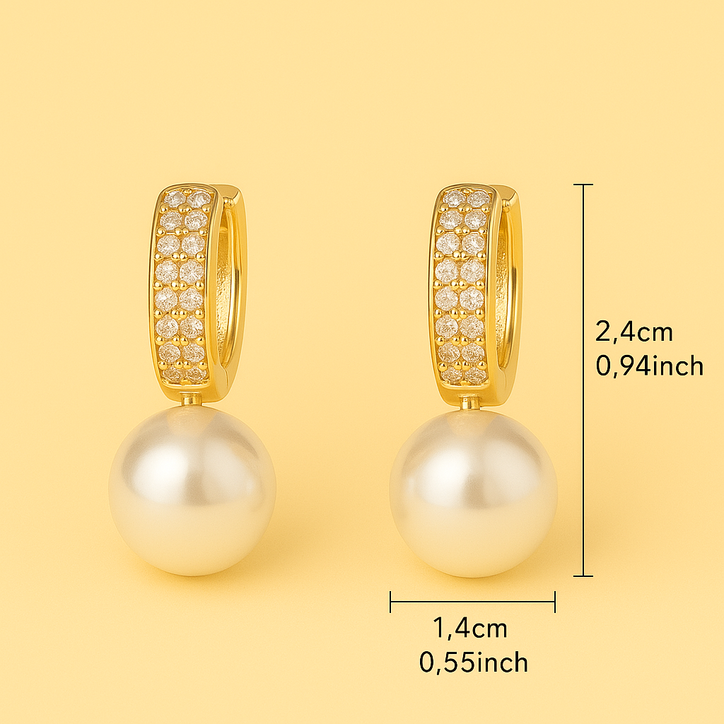 Classic and Minimalist Women's Earrings - Vintage-Inspired Design