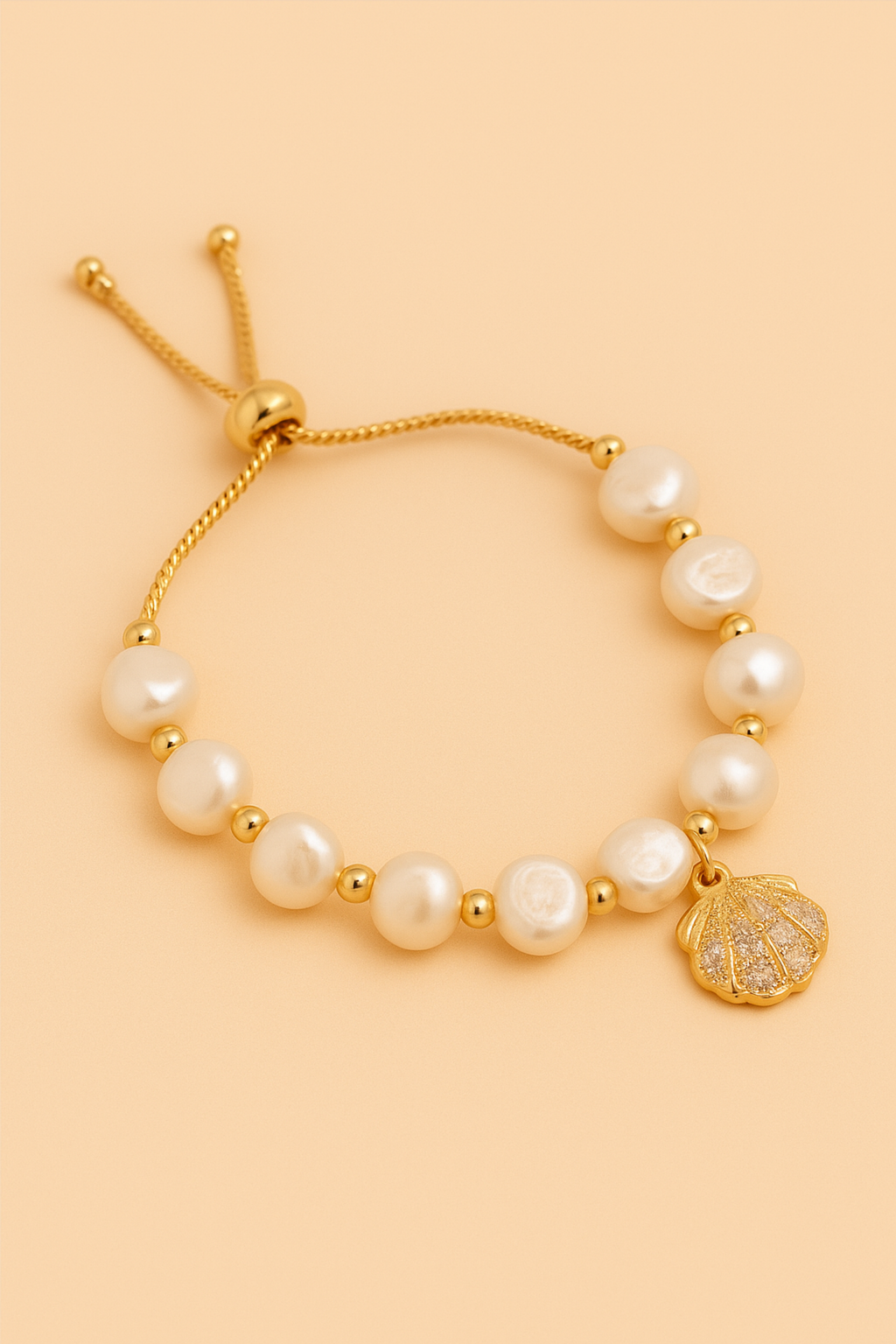 Isla | Baroque Pearl & Shell Bracelet