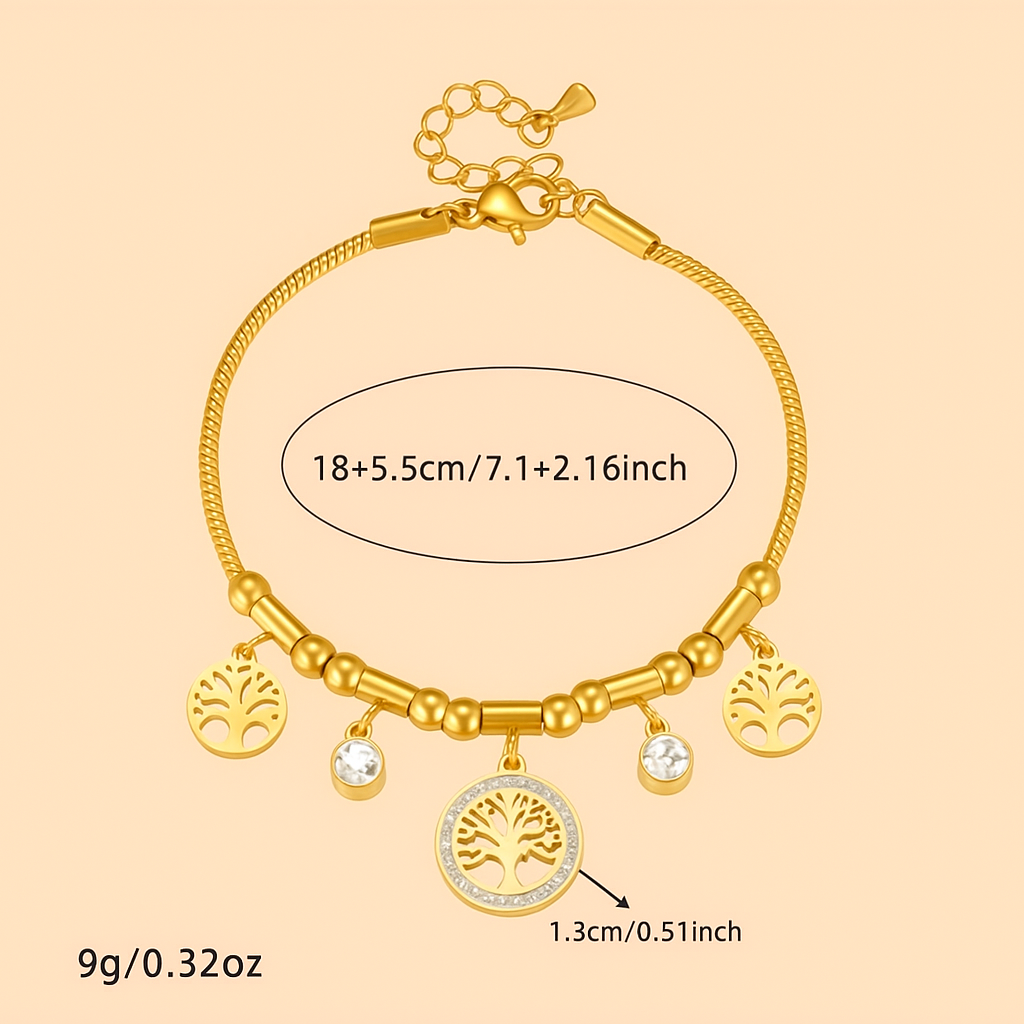 Aurora | Tree of Life Charm Bracelet