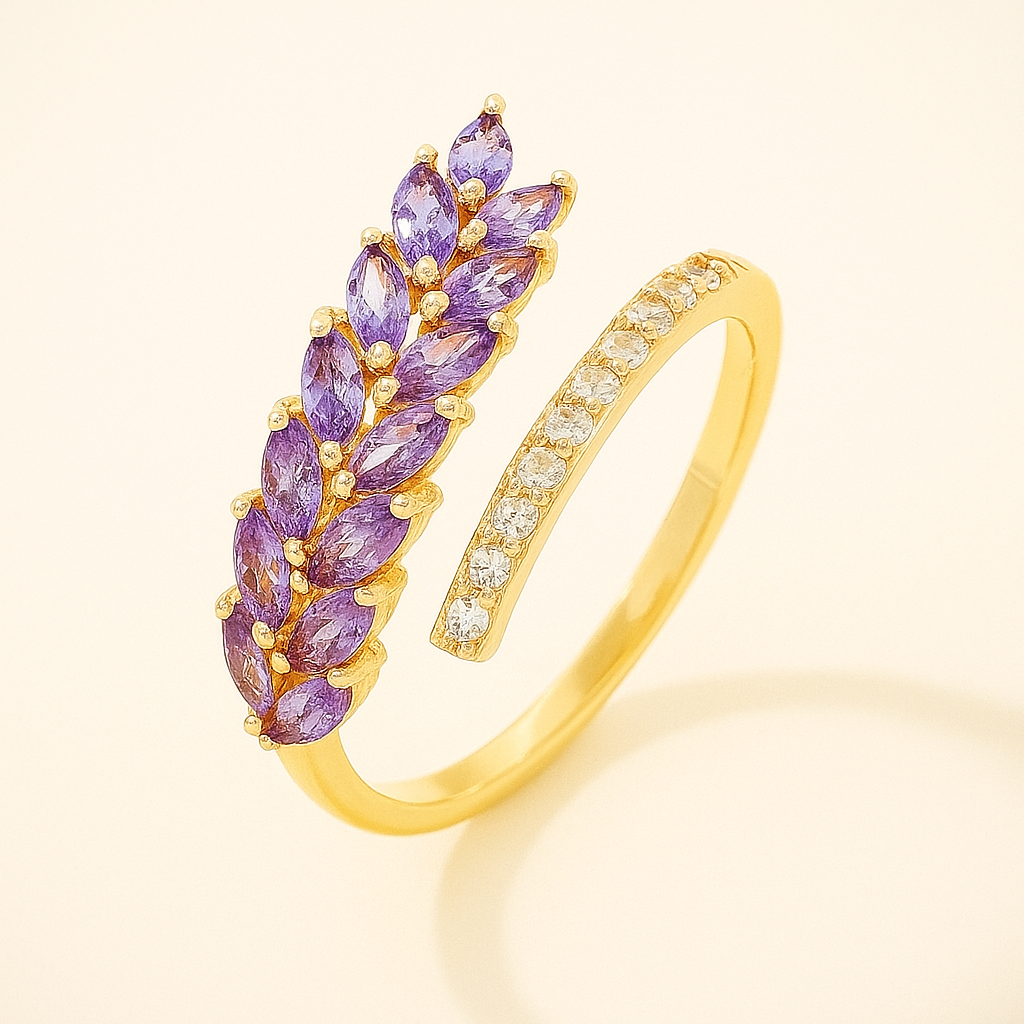 Chic Minimalist Sparkle - Two-Tone Zirconia Accent