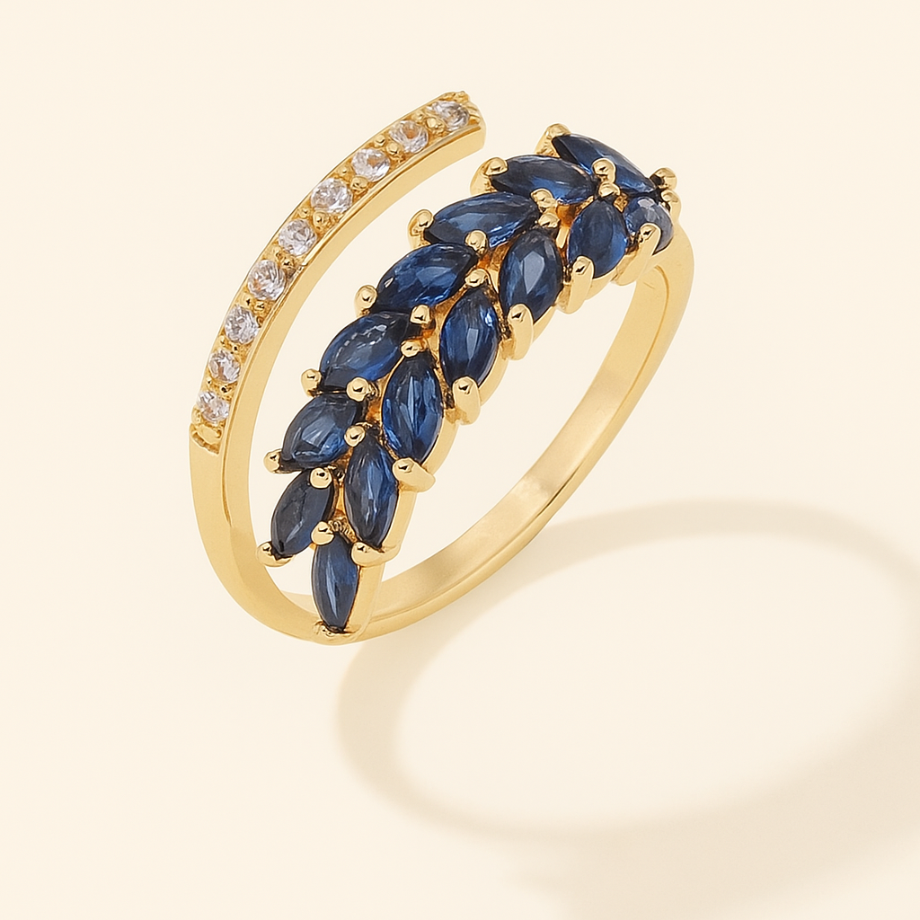 Chic Minimalist Sparkle - Two-Tone Zirconia Accent