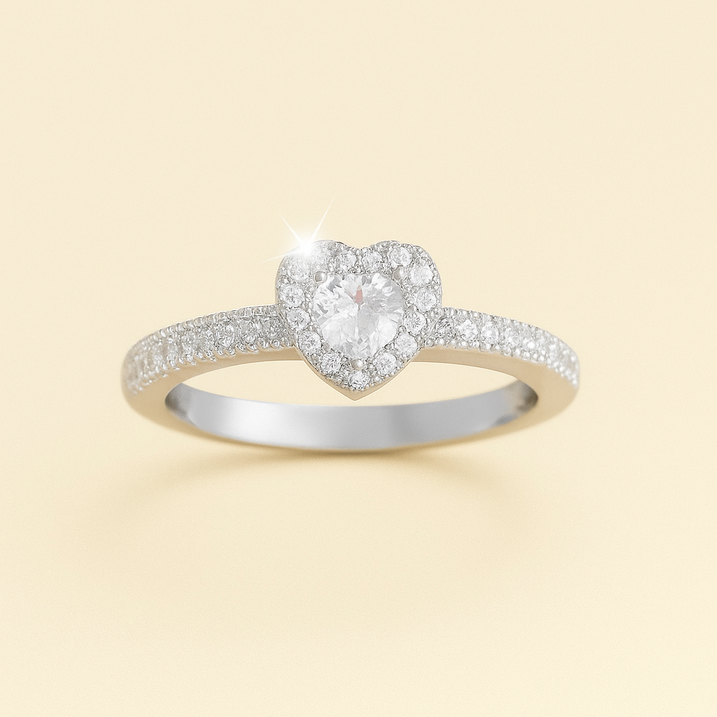 A Promise from the Heart – Elegant CZ Heart Ring for Women