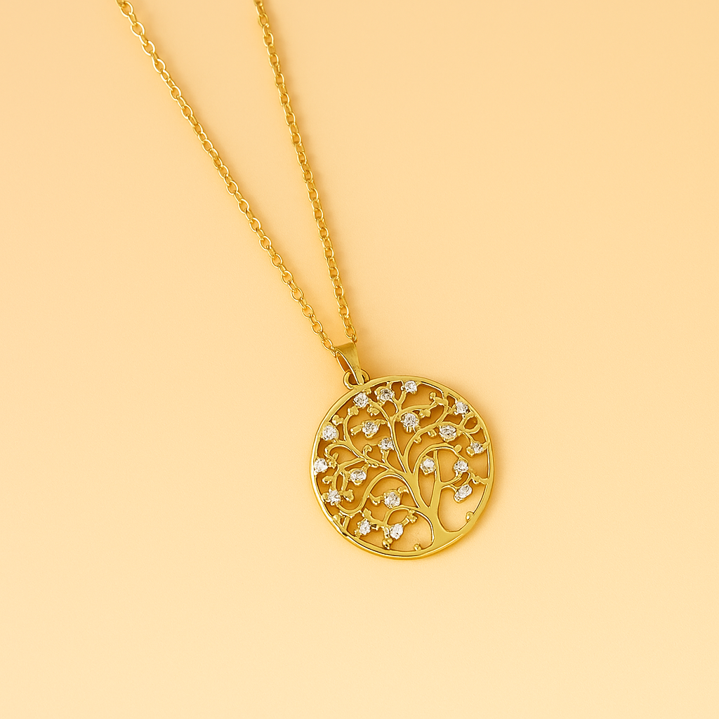 Golden Origins – Timeless Tree of Life Pendant Necklace for Her