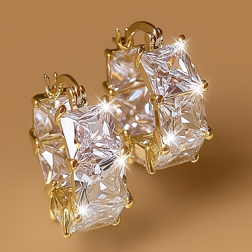 18K Gold Plated Earrings – Luxurious Boho Zirconia