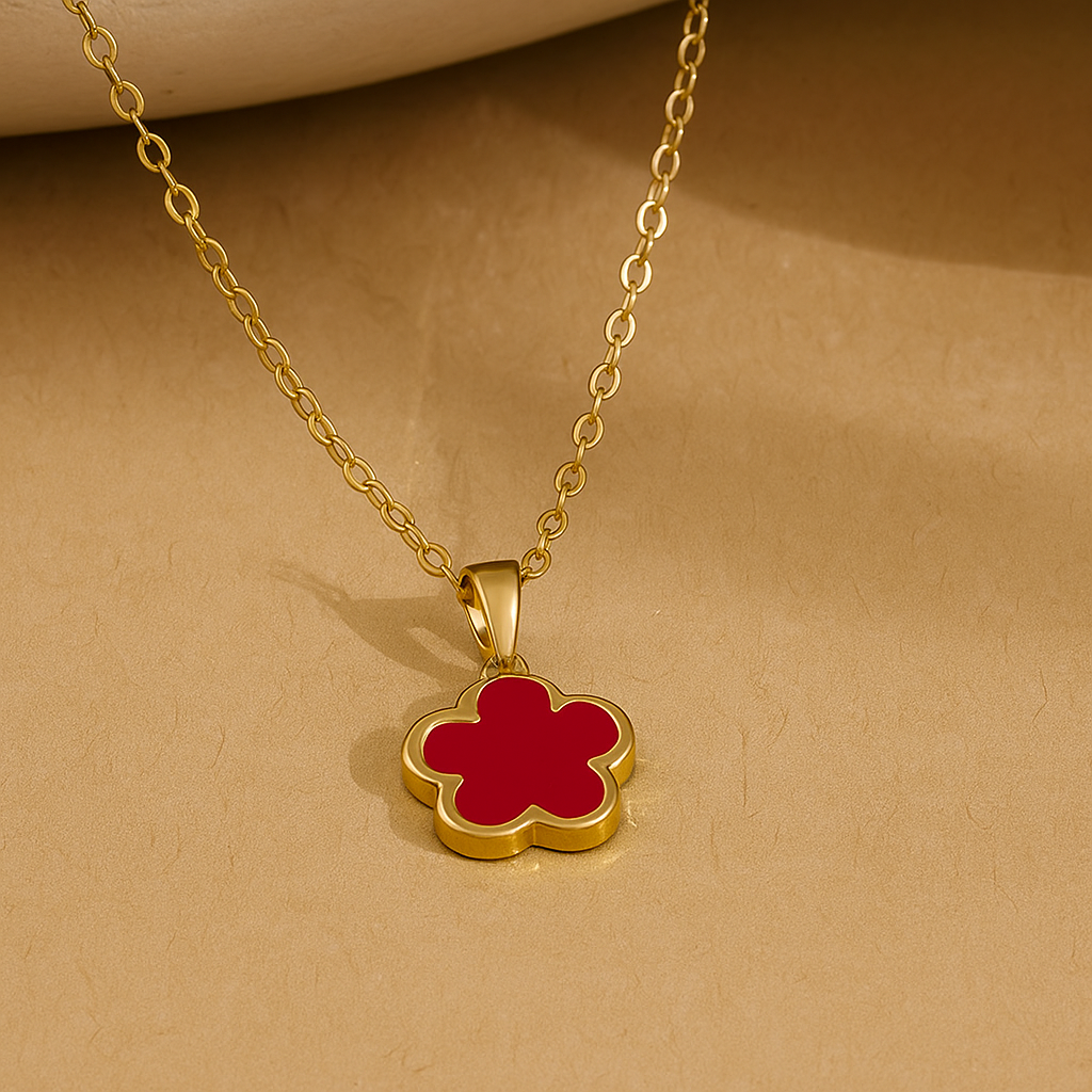 Minimalist Floral Pendant Necklace