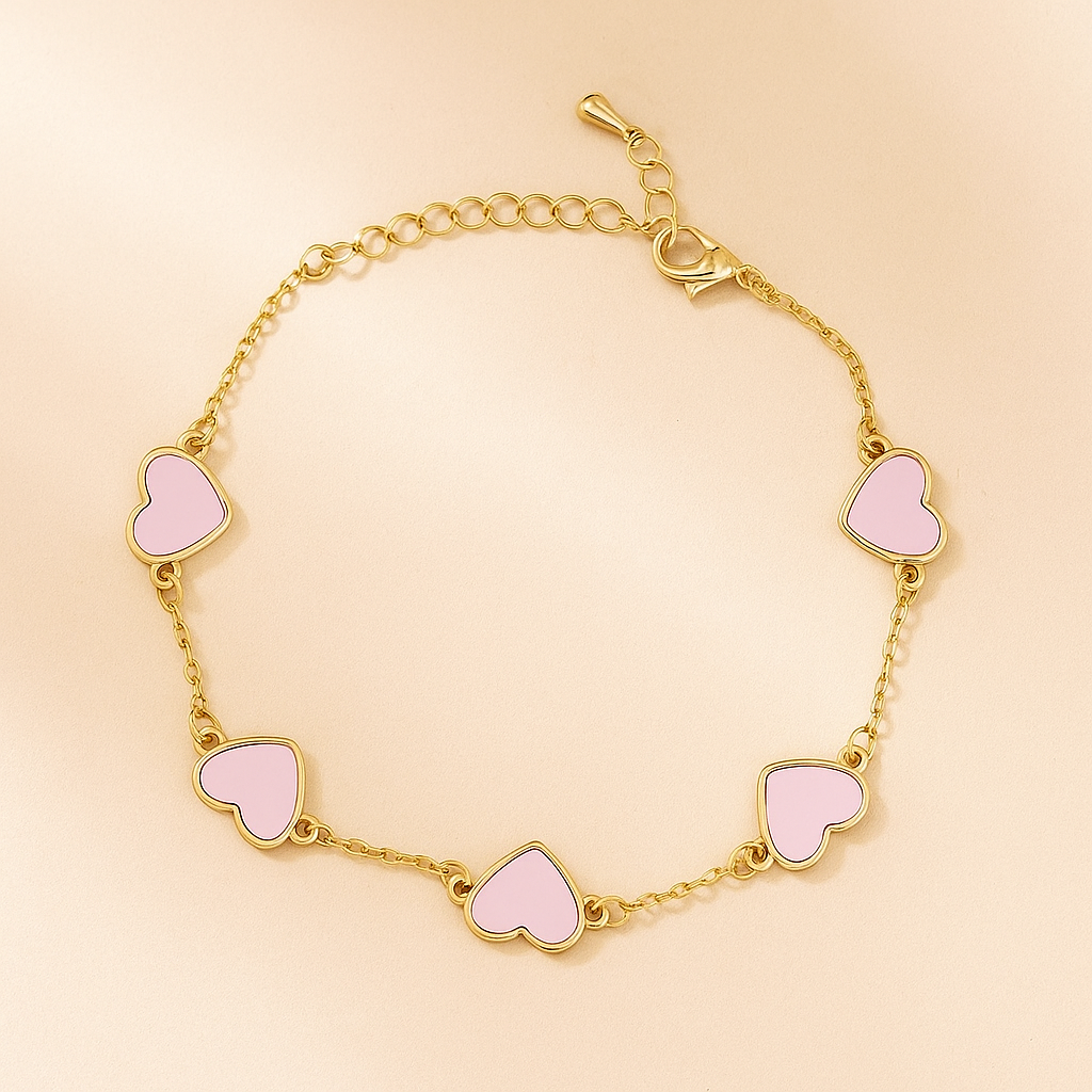 Stylish Ivy Heart Charm Bracelet for Women
