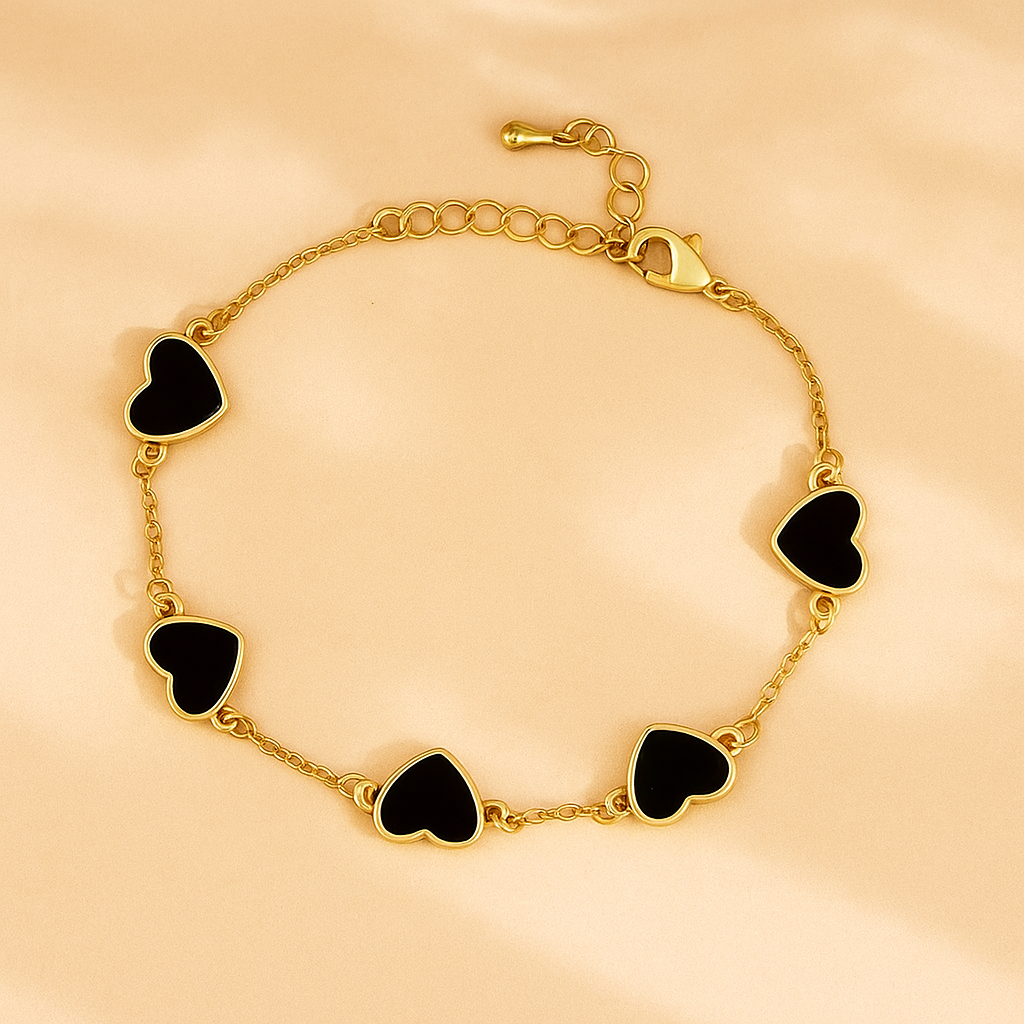 Stylish Ivy Heart Charm Bracelet for Women