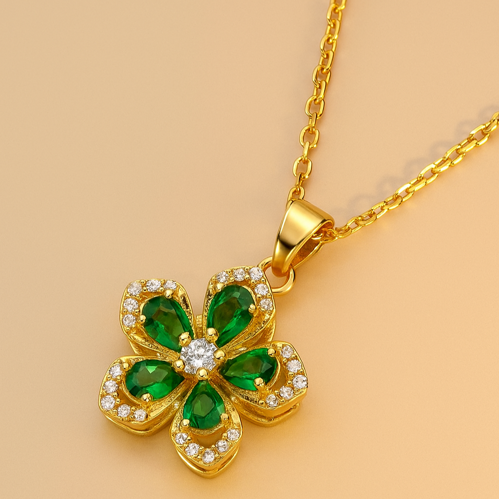 Rotatable Cherry Blossom Necklace