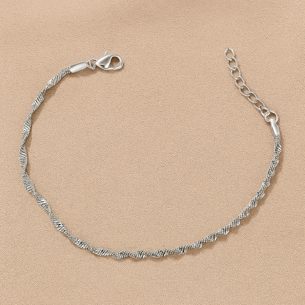 Elegant Water Wave Chain Bracelet – Light Luxury Design