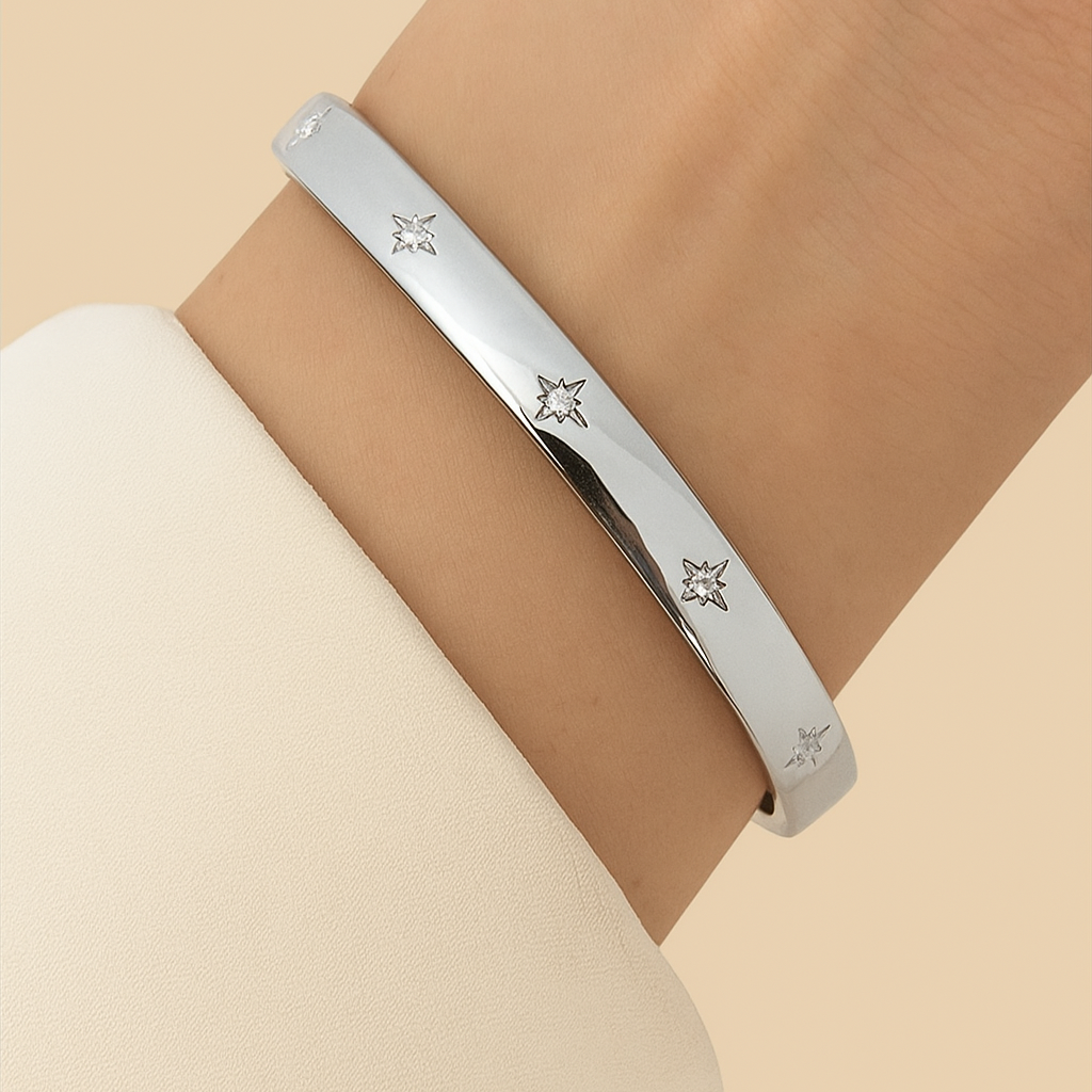 Elegant Star Zirconia Bracelet – Dainty & Sparkling Charm