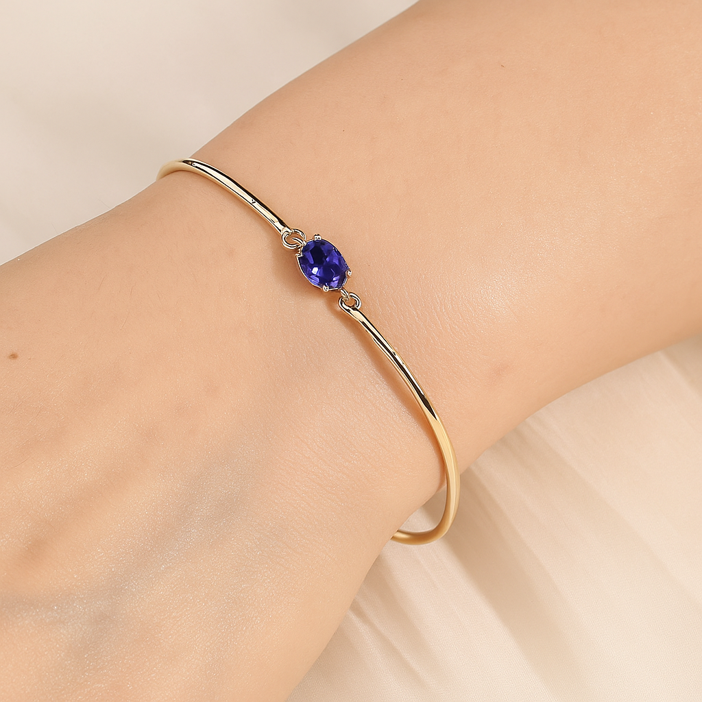 Elegant Women’s Bracelet – Oval-Cut Cubic Zirconia Accents