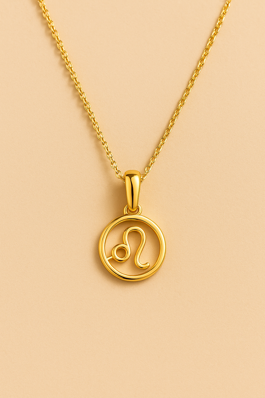 Celestial Zodiac Pendant in 18k Gold