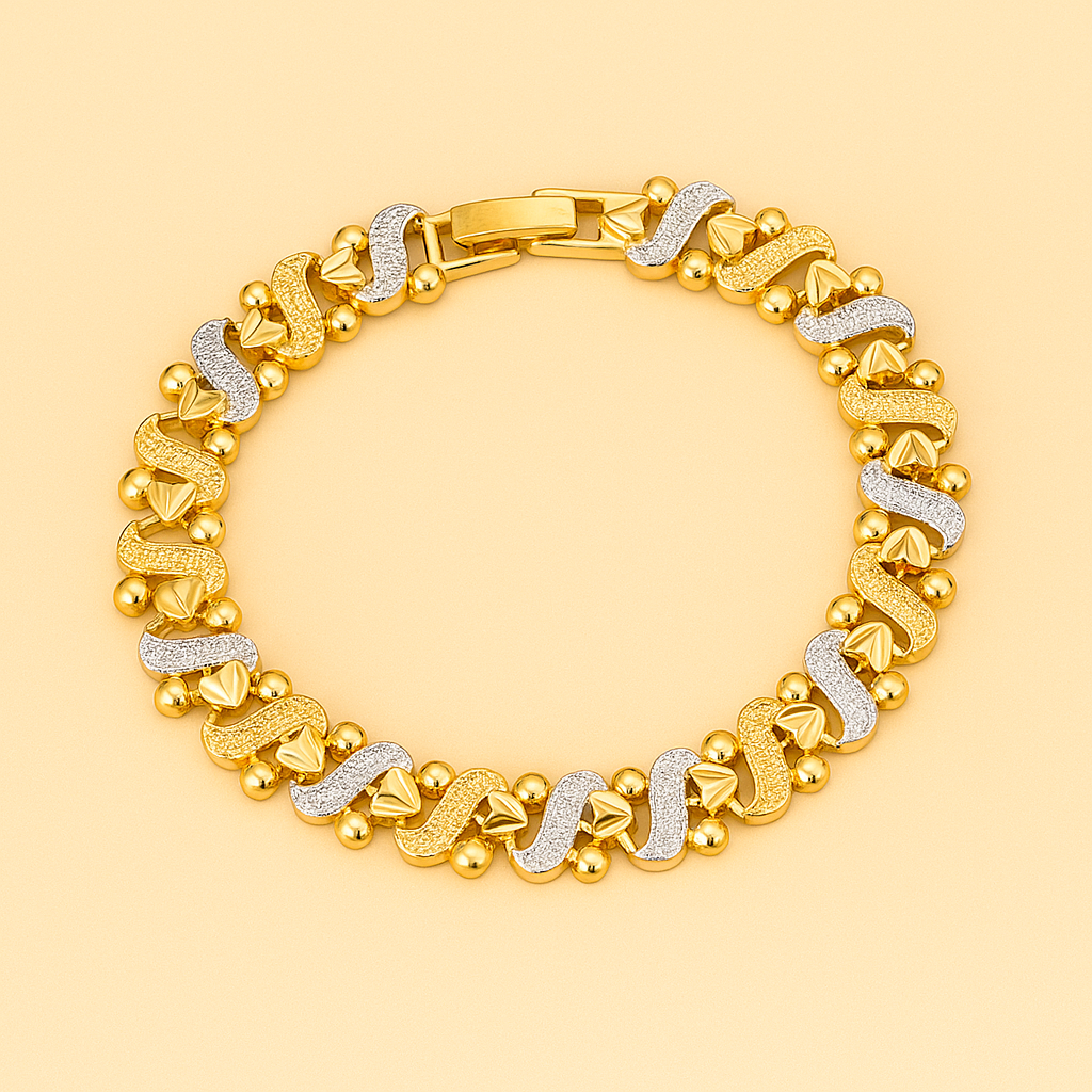 Elegant Gold Heart Bracelet - Perfect Gift for Her