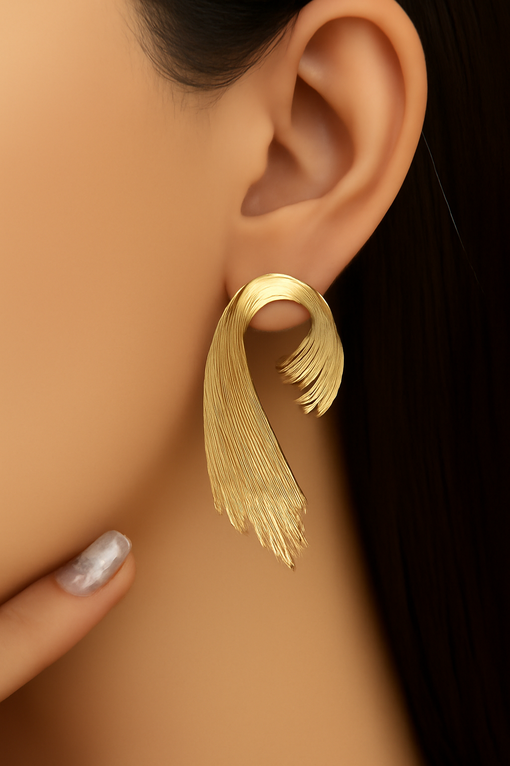 Unique artistic earrings - elegant and eye-catching