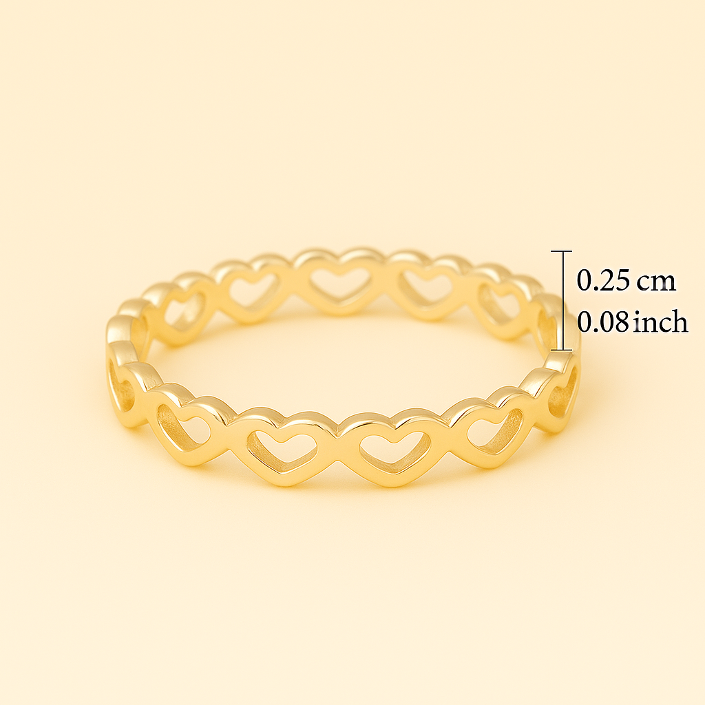 Heart-to-Heart Ring for Ladies