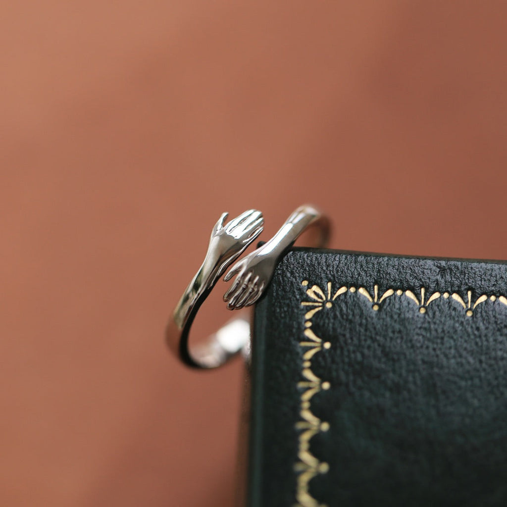 Sterling silver hug ring