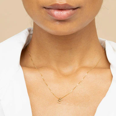 Initial Love Letter Pendant in 18k Gold