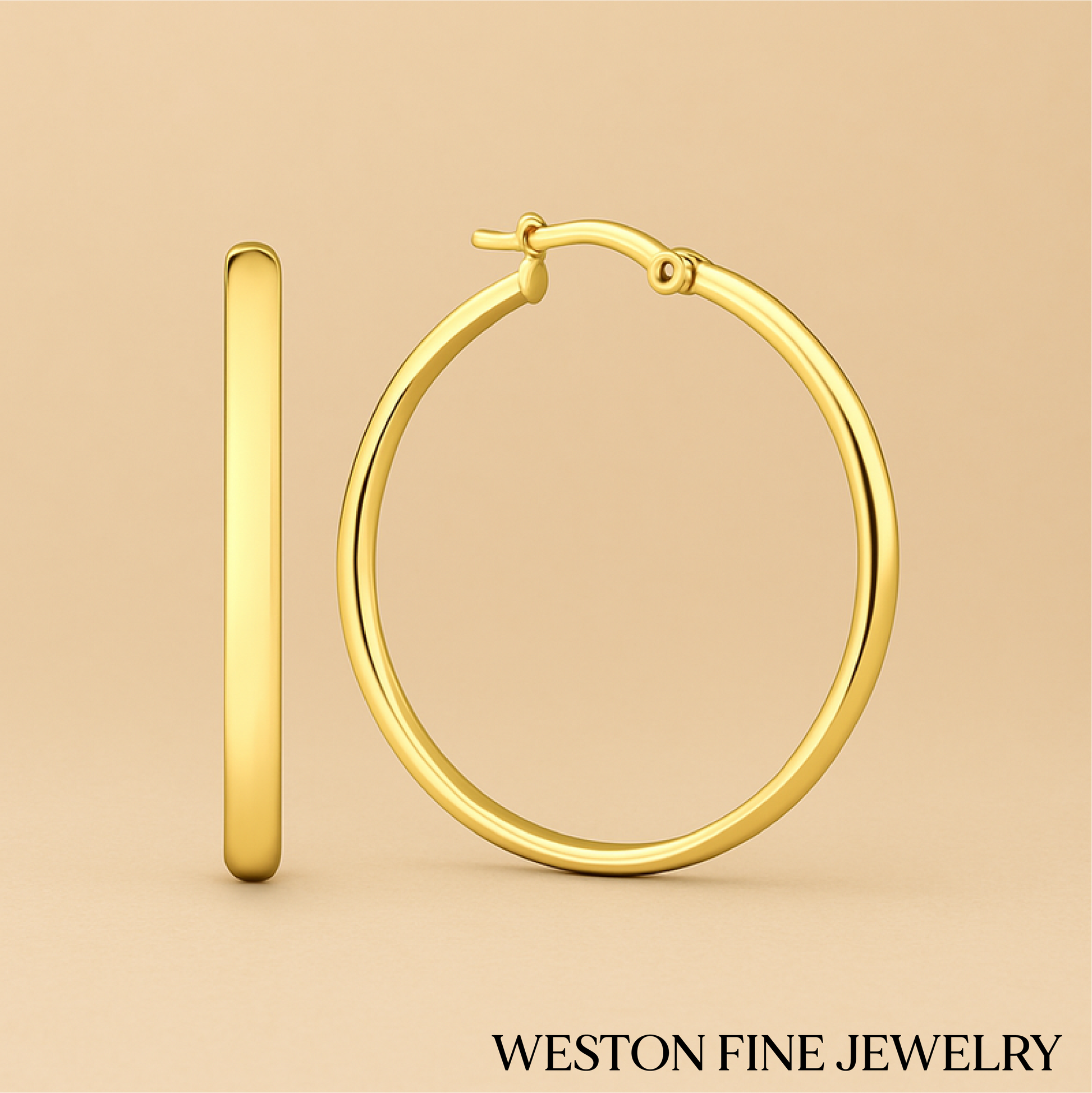 Elegant Noa Serane Earrings in 14k Gold