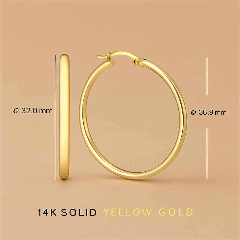 Elegant Noa Serane Earrings in 14k Gold