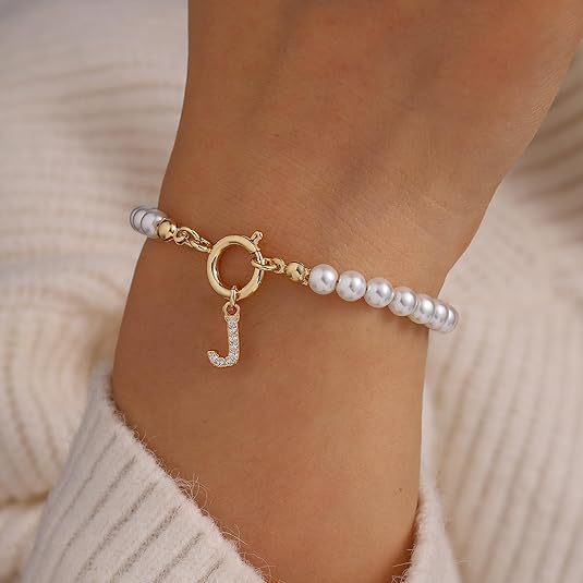 Auden Clé | Personalized 14k Gold Letter Bracelet