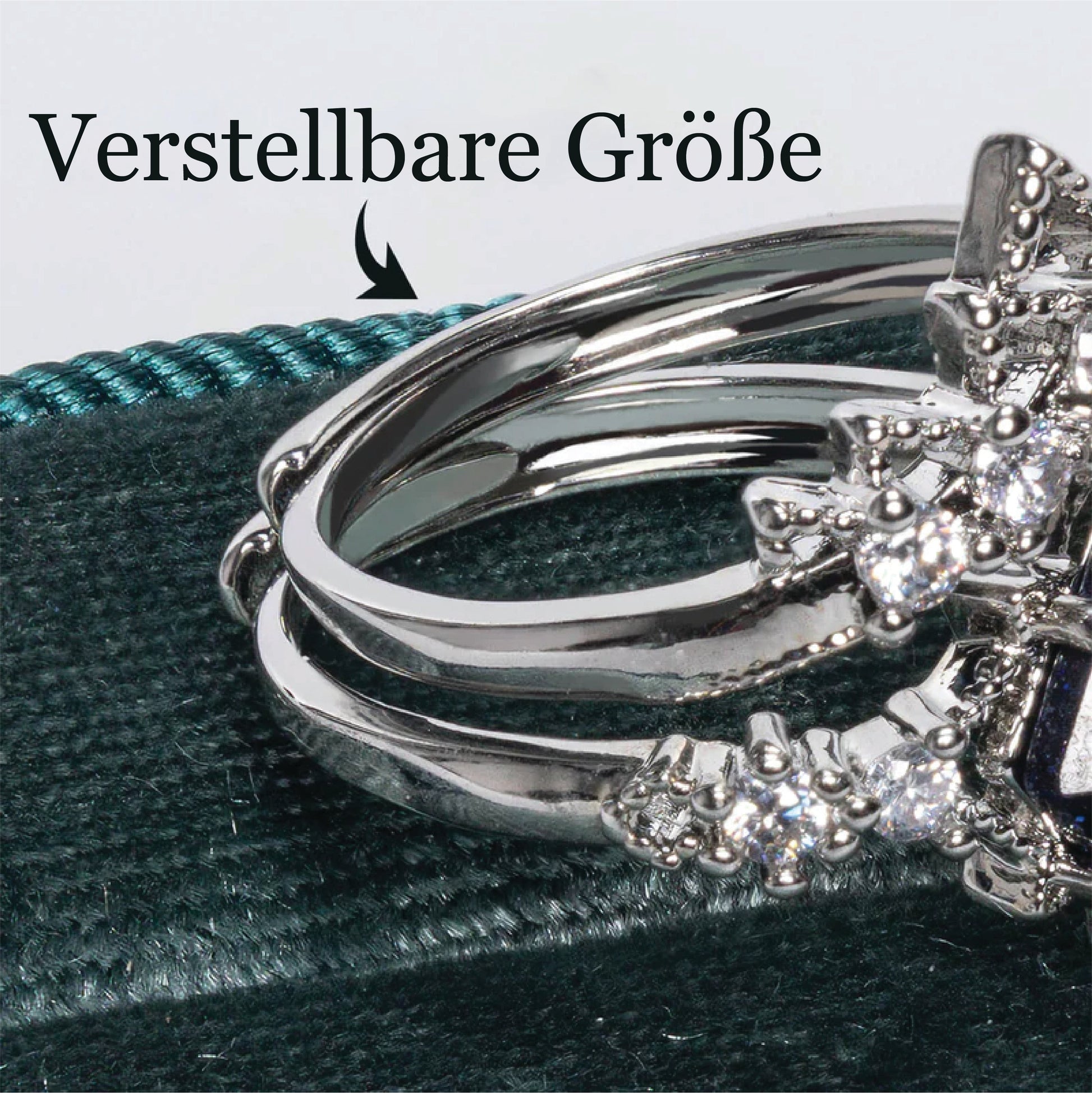 Starry Night Ring Set - Adjustable Heavenly Design