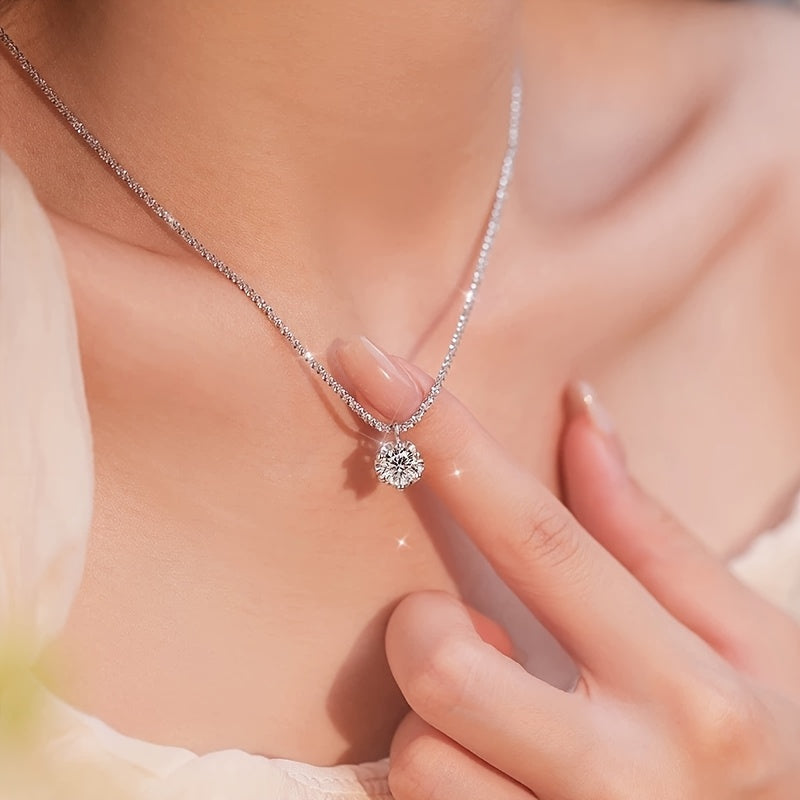 Ellie Eternity Necklace with Zirconia